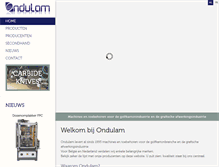 Tablet Screenshot of ondulam.be